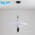 Latest modern home indoor lighting hanging metal acrylic LED pendant lamp